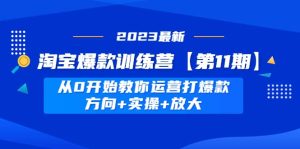 淘宝爆款训练营【第11期】 从0开始教你运营打爆款，方向+实操+放大网赚项目-副业赚钱-互联网创业-资源整合众享汇研习社