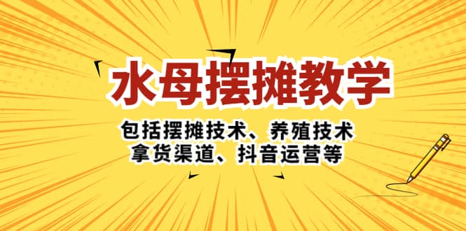 水母·摆摊教学,包括摆摊技术、养殖技术、拿货渠道、抖音运营等网赚项目-副业赚钱-互联网创业-资源整合众享汇研习社