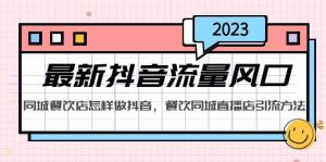 2023最新抖音流量风口，同城餐饮店怎样做抖音，餐饮同城直播店引流方法网赚项目-副业赚钱-互联网创业-资源整合众享汇研习社