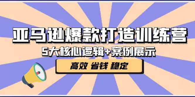 亚马逊爆款打造训练营:5大核心逻辑+案例展示 打造爆款链接 高效 省钱 稳定网赚项目-副业赚钱-互联网创业-资源整合众享汇研习社