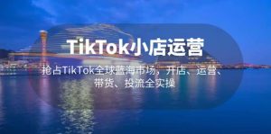 TikTok小店运营 抢占TikTok全球蓝海市场,开店、运营、带货、投流全实操网赚项目-副业赚钱-互联网创业-资源整合众享汇研习社