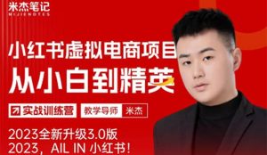 风口再至 – 米杰小红书虚拟电商项目3.0全网首发 单号月收益过万 可批量网赚项目-副业赚钱-互联网创业-资源整合众享汇研习社