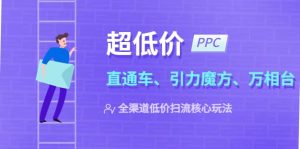 2023超低价·ppc—“直通车、引力魔方、万相台”全渠道·低价扫流核心玩法网赚项目-副业赚钱-互联网创业-资源整合众享汇研习社