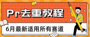 2023年6月最新Pr深度去重适用所有赛道,一套适合所有赛道的Pr去重方法网赚项目-副业赚钱-互联网创业-资源整合众享汇研习社