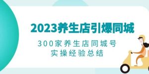 2023养生店·引爆同城,300家养生店同城号实操经验总结网赚项目-副业赚钱-互联网创业-资源整合众享汇研习社