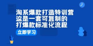 淘系爆款打造特训营：这是一套可复制的打爆款标准化流程网赚项目-副业赚钱-互联网创业-资源整合众享汇研习社