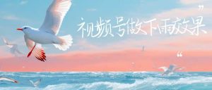 视频号做下雨视频一个账号一周涨粉10W+年入100w网赚项目-副业赚钱-互联网创业-资源整合众享汇研习社