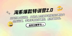 淘系爆款特训营2.0【第六期】从选品上架到付费放大 全店运营 打爆款 做好店网赚项目-副业赚钱-互联网创业-资源整合众享汇研习社