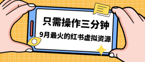 一单50-288，一天8单收益500＋小红书虚拟资源变现，视频课程＋实操课网赚项目-副业赚钱-互联网创业-资源整合众享汇研习社