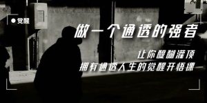 觉醒-做一个通透强者，让你醍醐灌顶，拥有通透人生，掌握强大的秘密网赚项目-副业赚钱-互联网创业-资源整合众享汇研习社