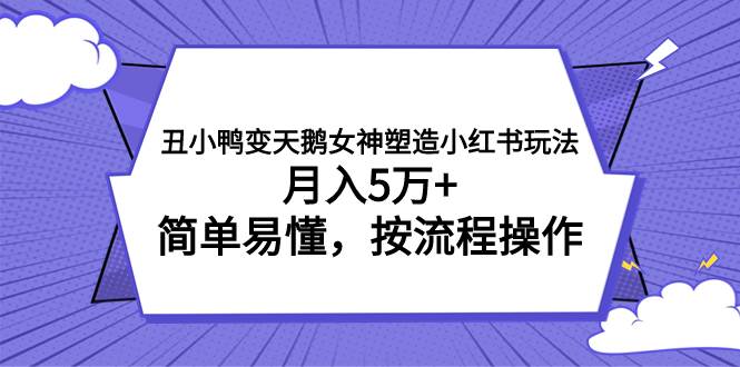 丑小鸭变天鹅女神塑造小红书玩法，月入5万+，简单易懂，按流程操作网赚项目-副业赚钱-互联网创业-资源整合众享汇研习社