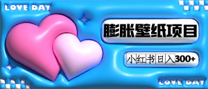 小红书膨胀壁纸项目玩法，女生最爱的壁纸，0门槛新手也可操作日入300+网赚项目-副业赚钱-互联网创业-资源整合众享汇研习社