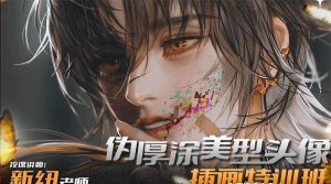 iPad插画课伪厚涂美型头像插画特训班（13节视频课）网赚项目-副业赚钱-互联网创业-资源整合众享汇研习社