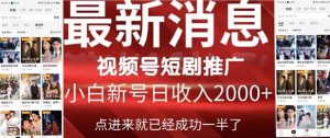 2024视频号推广短剧,福利周来临,即将开始短剧时代网赚项目-副业赚钱-互联网创业-资源整合众享汇研习社