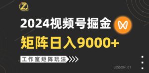 【蓝海项目】2024视频号自然流带货，工作室落地玩法，单个直播间日入9000+网赚项目-副业赚钱-互联网创业-资源整合众享汇研习社
