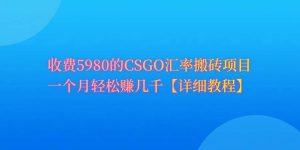 CSGO装备搬砖，月综合收益率高达60%，你也可以！网赚项目-副业赚钱-互联网创业-资源整合众享汇研习社