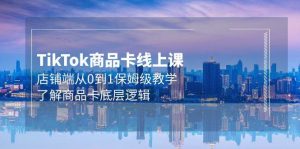 Tk商品卡线上课,店铺端从0到1保姆级教学,了解商品卡底层逻辑(20节)网赚项目-副业赚钱-互联网创业-资源整合众享汇研习社