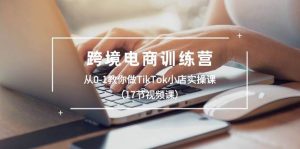 跨境电商训练营:从0-1教你做TikTok小店实操课(17节视频课)网赚项目-副业赚钱-互联网创业-资源整合众享汇研习社