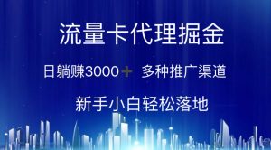 流量卡代理掘金 日躺赚3000+ 多种推广渠道 新手小白轻松落地网赚项目-副业赚钱-互联网创业-资源整合众享汇研习社