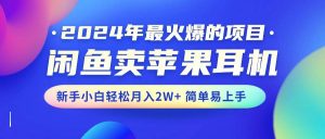 2024年最火爆的项目，闲鱼卖苹果耳机，新手小白轻松月入2W+简单易上手网赚项目-副业赚钱-互联网创业-资源整合众享汇研习社