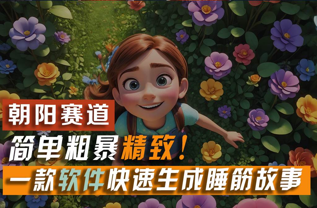 利用一款软件5分钟一条爆款睡前故事,简单粗暴精致!小白月入2w+网赚项目-副业赚钱-互联网创业-资源整合众享汇研习社