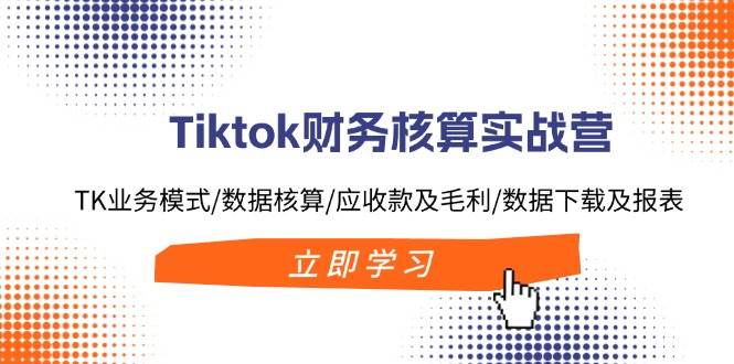 Tiktok财务核算实战营：TK业务模式/数据核算/应收款及毛利/数据下载及报表网赚项目-副业赚钱-互联网创业-资源整合众享汇研习社
