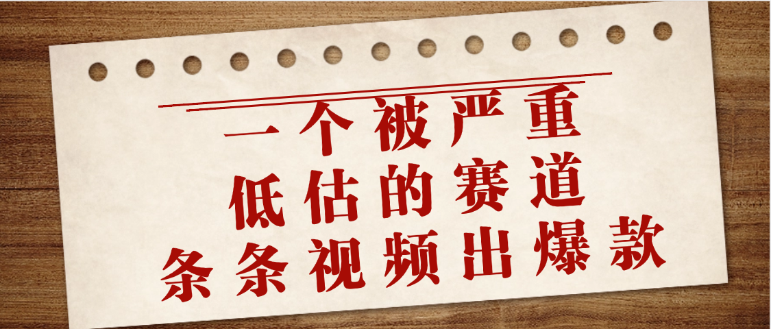 一个被严重低估的赛道,条条视频出爆款,一个月变现3万+网赚项目-副业赚钱-互联网创业-资源整合众享汇研习社