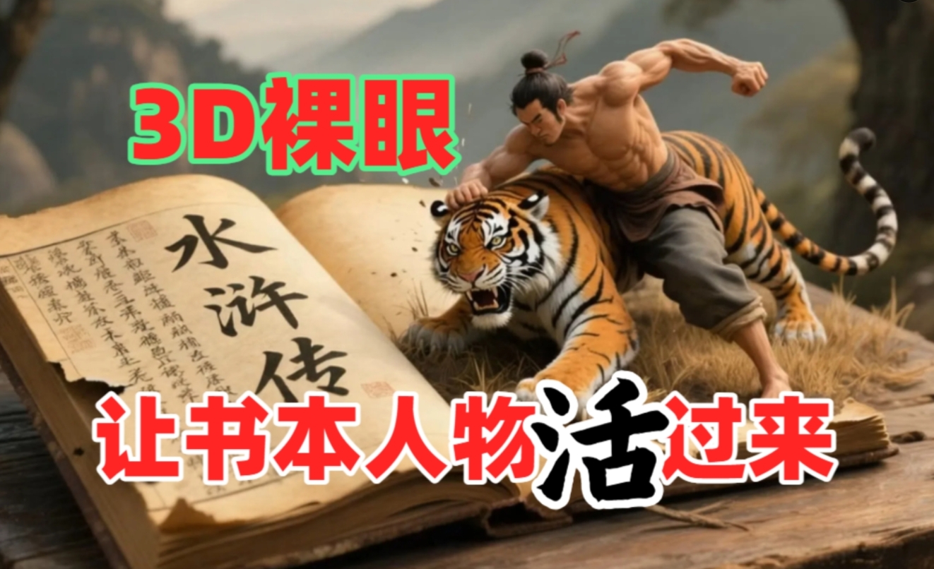 书本人物裸眼3D视频，一条视频收益过千，保姆级教程网赚项目-副业赚钱-互联网创业-资源整合众享汇研习社