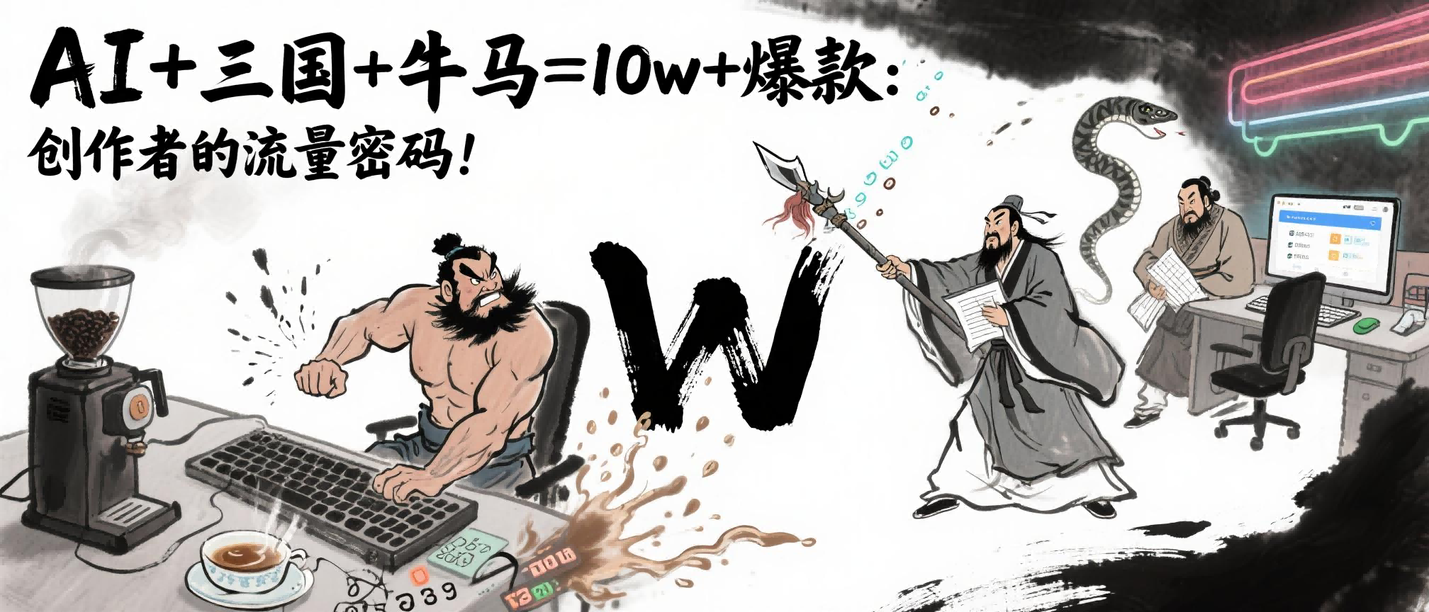 AI+三国+牛马=10w+爆款:创作者的流量密码!网赚项目-副业赚钱-互联网创业-资源整合众享汇研习社