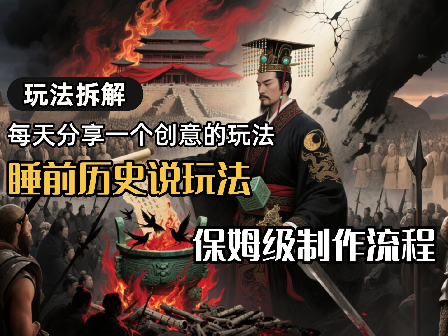 13条作品涨粉24.5万，全流程拆解睡前历史说，保姆级教程网赚项目-副业赚钱-互联网创业-资源整合众享汇研习社