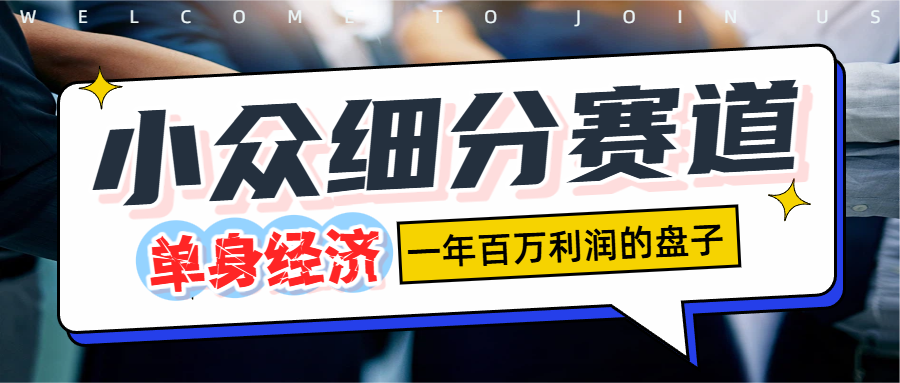 单身经济赛道，一天1000+网赚项目-副业赚钱-互联网创业-资源整合众享汇研习社