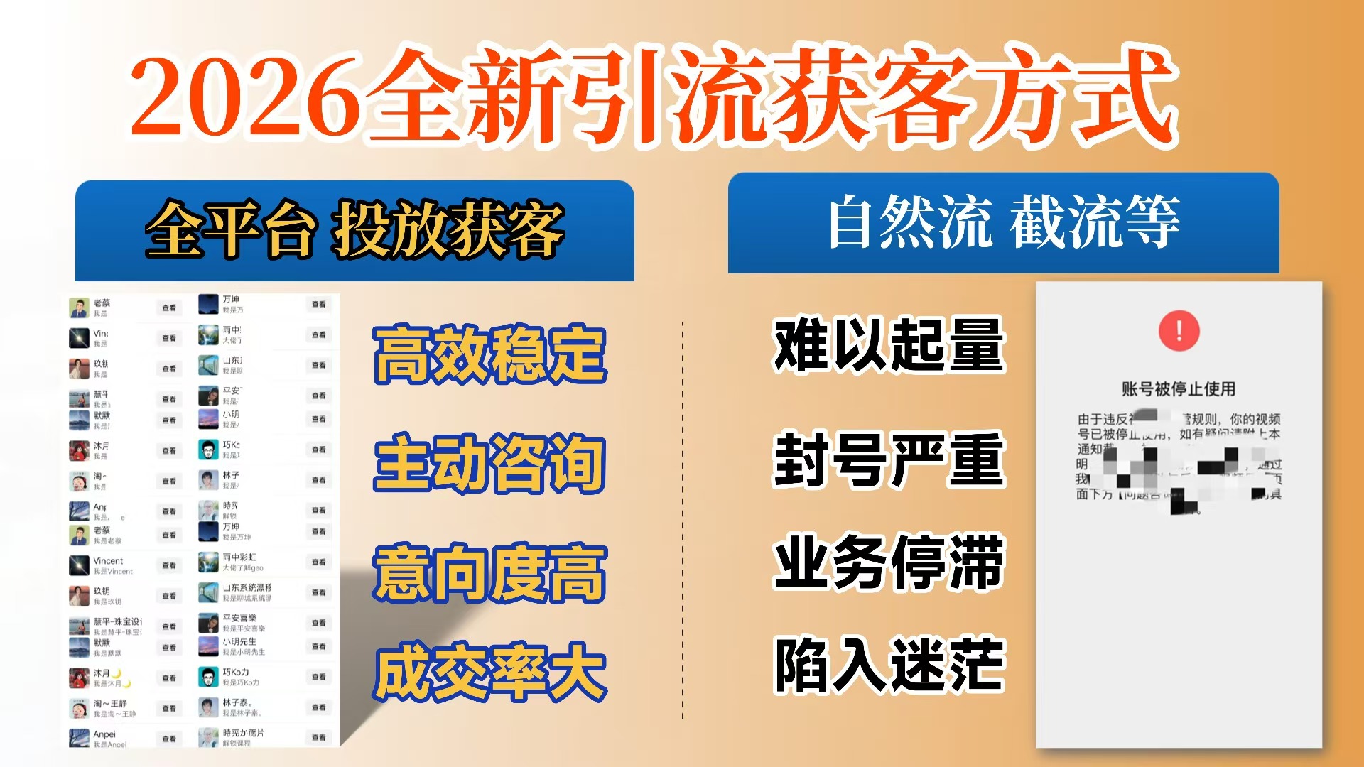 【首发】打破获客壁垒,如何利用投放实现财富自由与事业升级网赚项目-副业赚钱-互联网创业-资源整合众享汇研习社